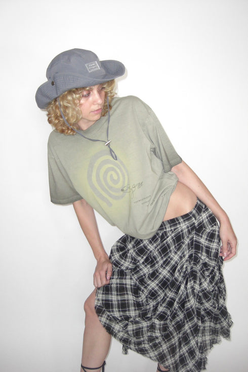 DRAW CODE SAFARI BUCKET HAT -COLD GRAY-